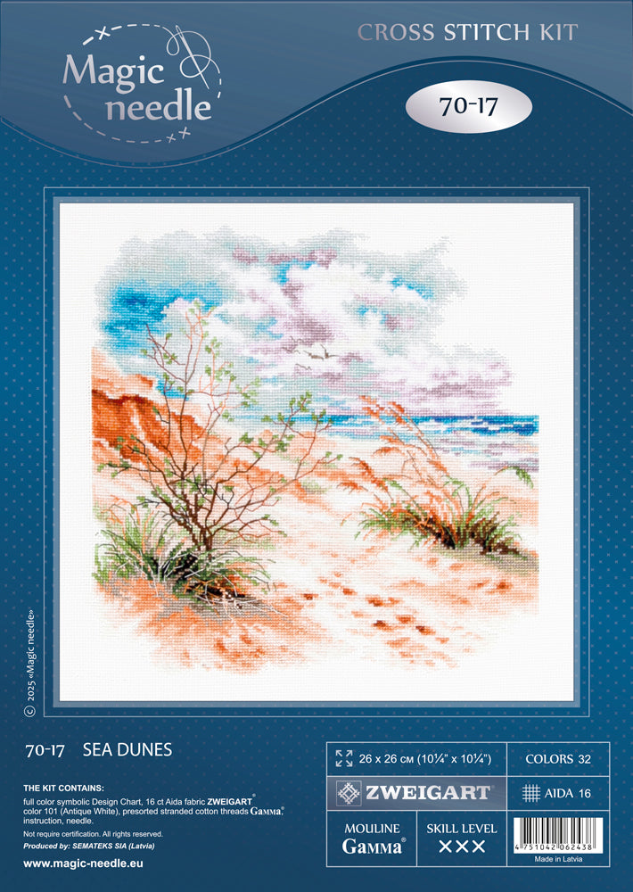 Kit de punto de cruz Magic Needle 70-17 – Sea Dunes
