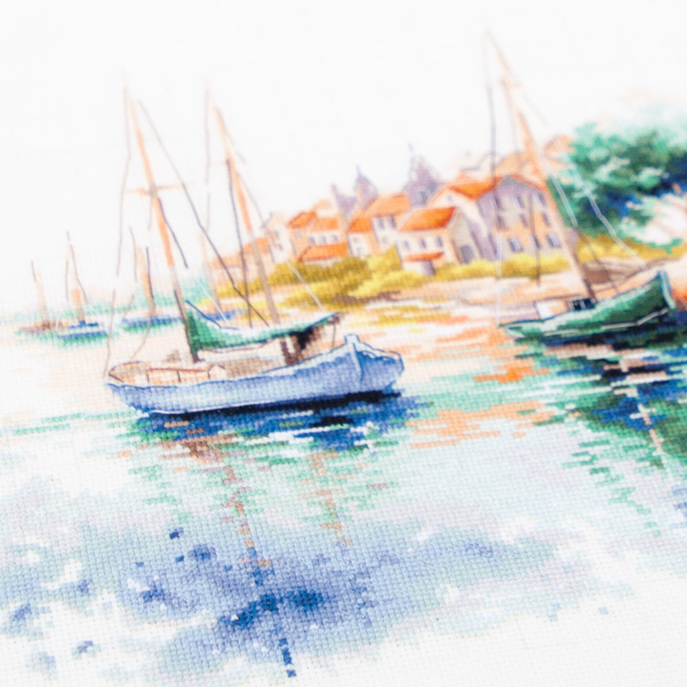 Cross Stitch Kit 70-18 “The Quiet Harbor” – Magic Needle