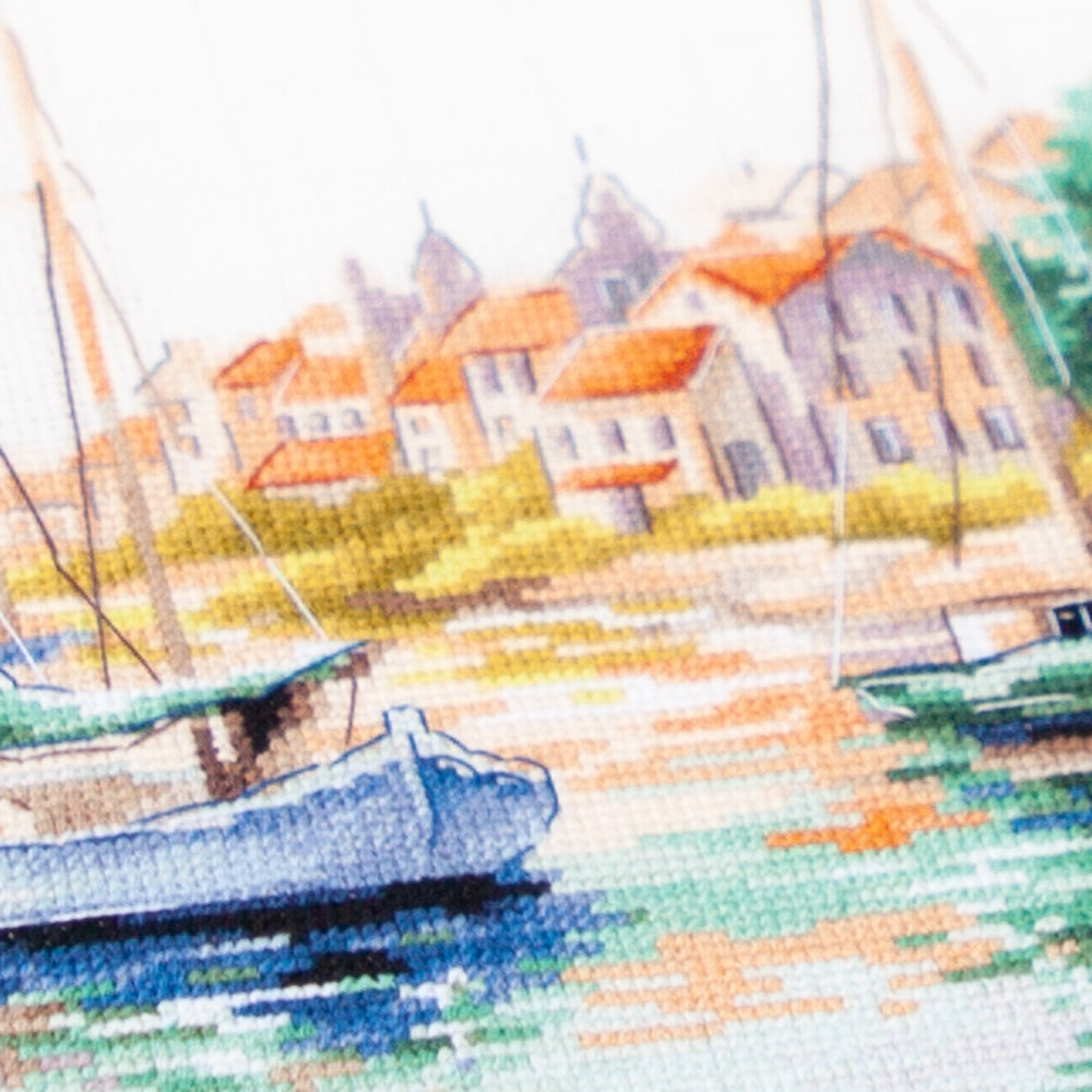 Cross Stitch Kit 70-18 “The Quiet Harbor” – Magic Needle