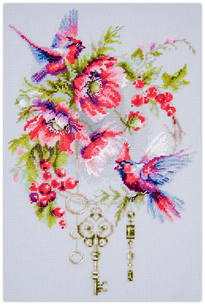 Cross Stitch Kit 70-20 “Keys To Be Happy” – Magic Needle