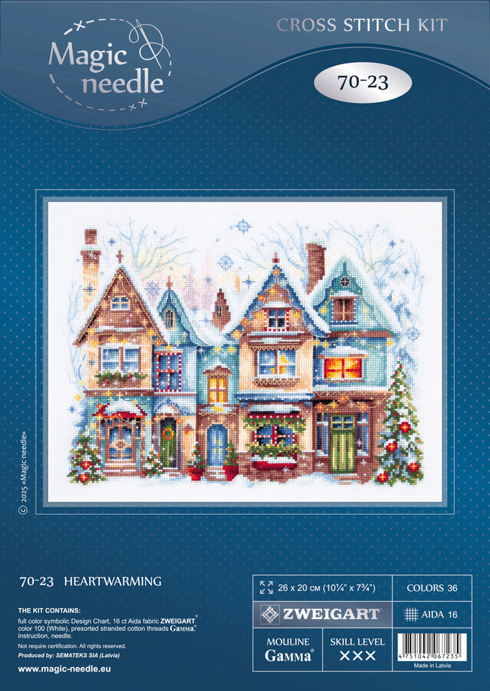 Cross Stitch Kit 70-23 “Heartwarming” – Magic Needle