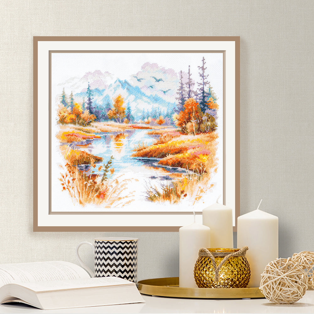 Cross Stitch Kit 70-27 “Silence And Coolness” – Magic Needle