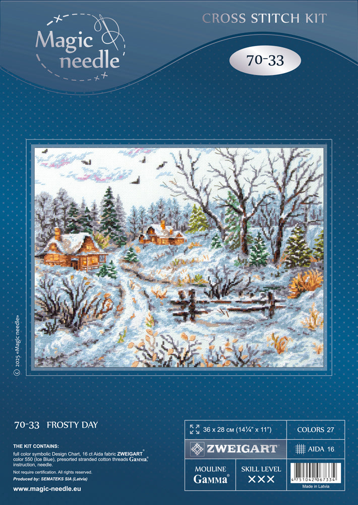 Cross Stitch Kit 70-33 “Frosty Day” – Magic Needle