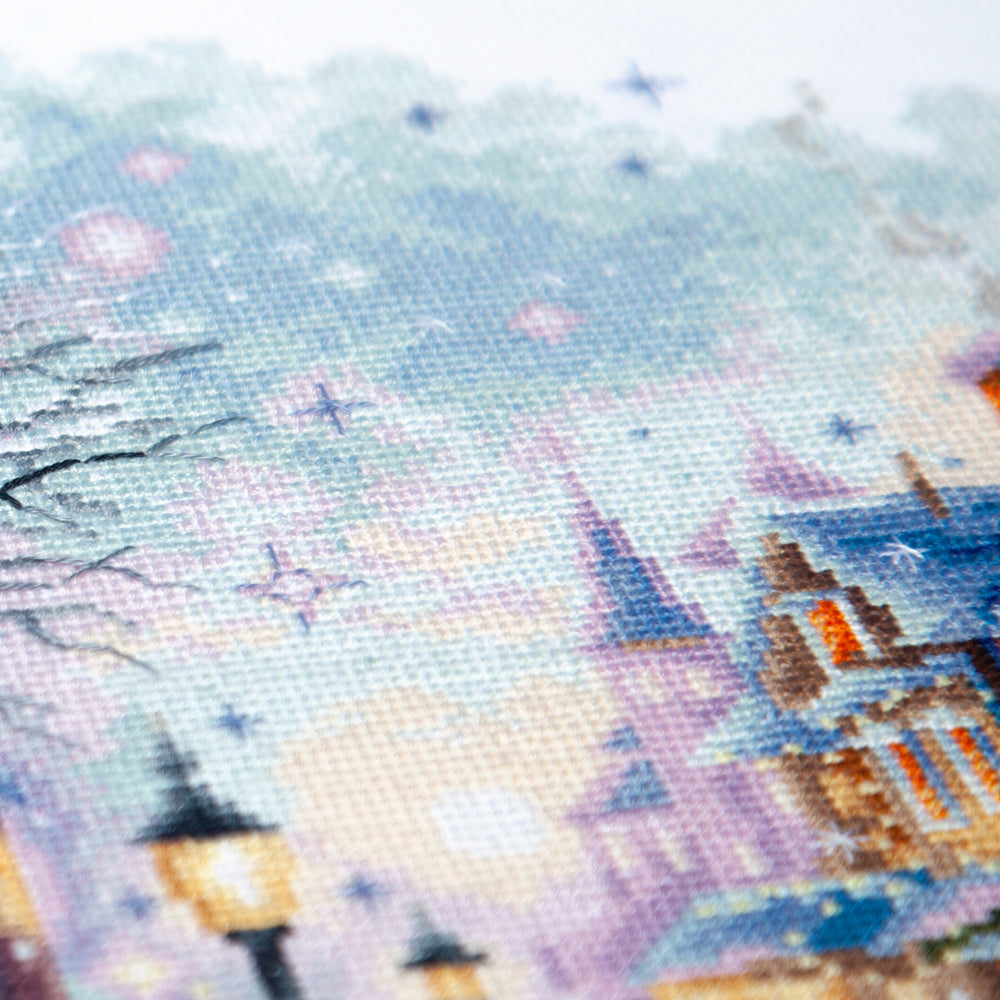 Cross Stitch Kit 70-35 “Snow In The City” – Magic Needle