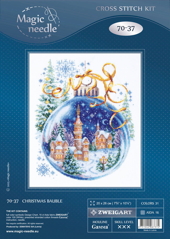 Cross Stitch Kit 70-37 “Christmas Bauble” – Magic Needle