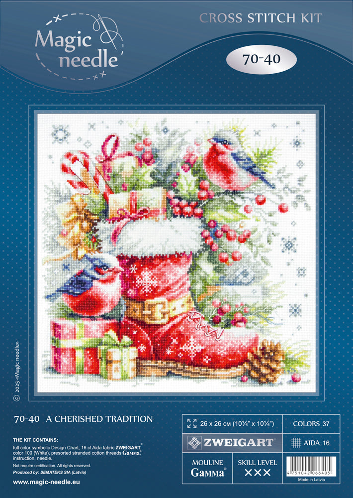 Cross Stitch Kit 70-40 “A Cherished Tradition” – Magic Needle