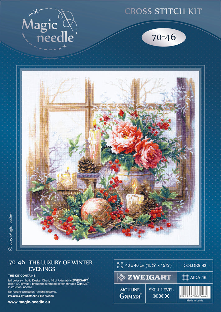 Cross Stitch Kit 70-46 “The Luxury of Winter Evenings” – Magic Needle