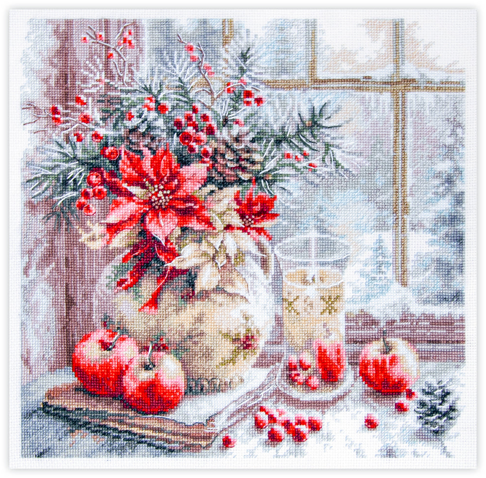 Cross Stitch Kit 70-50 “A Candle Was Burning” – Magic Needle
