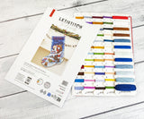 Kit de Punto de Cruz Letistitch L10-001 Silent Night Gift Stocking – contenido y detalles del kit (3)
