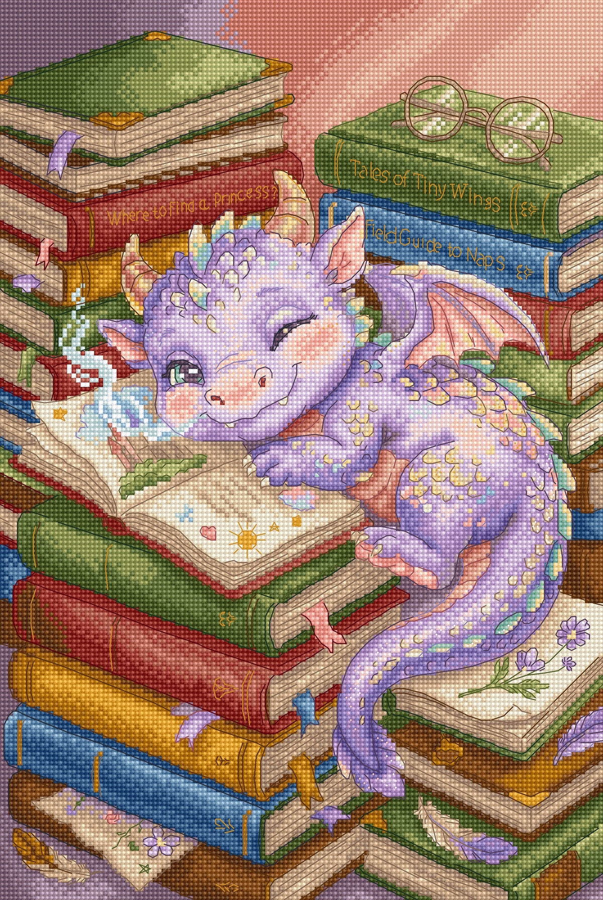Kit de Punto de Cruz Letistitch L10-005 Dragon Tales