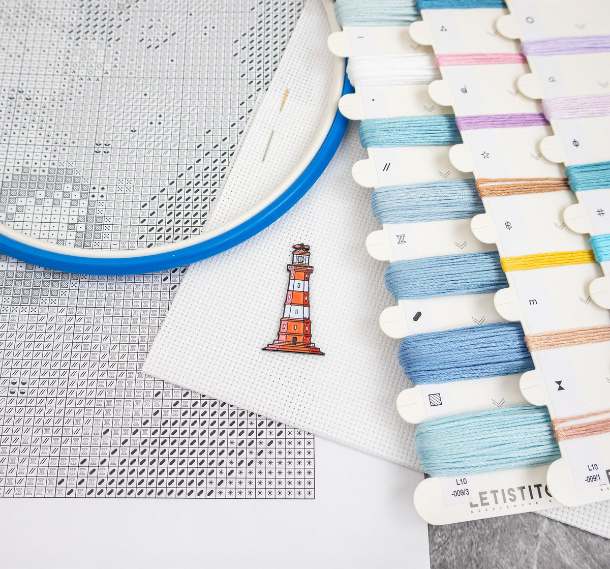 Kit de punto de cruz Letistitch L10-009 Jellyfish Dance - imagen 6