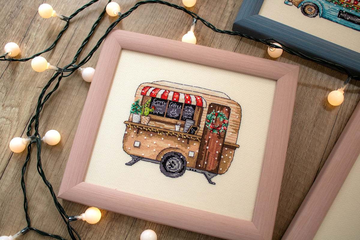 Esquema y carta de colores del kit – Felices Vacaciones