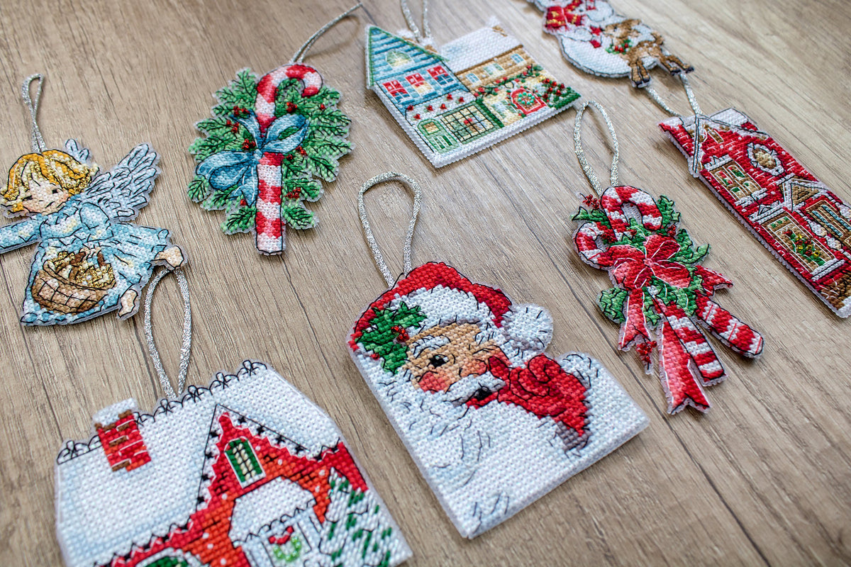 Esquema y carta de colores del kit – Adornos Navideños nº2