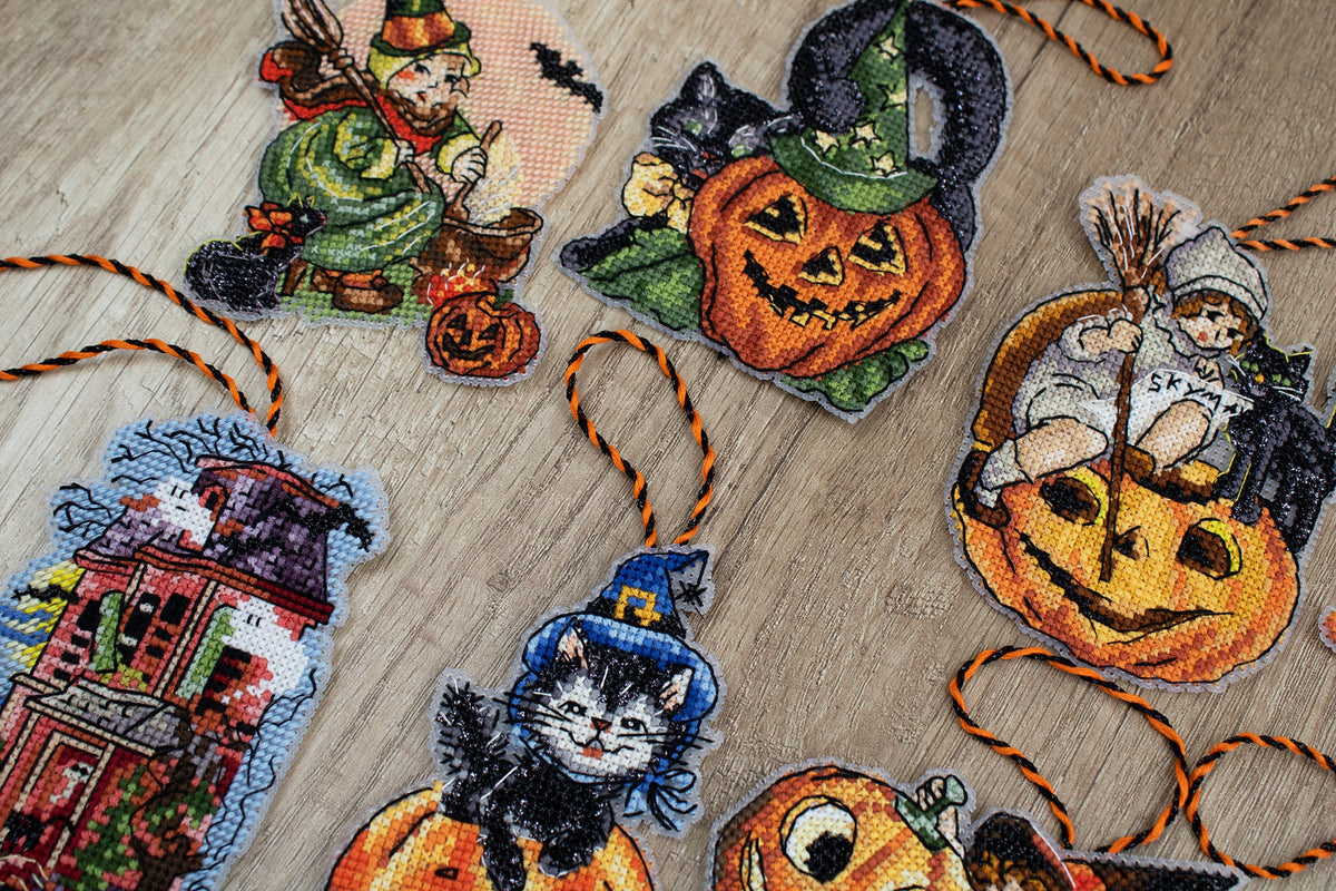 Esquema y carta de colores del kit – Adornos de Halloween