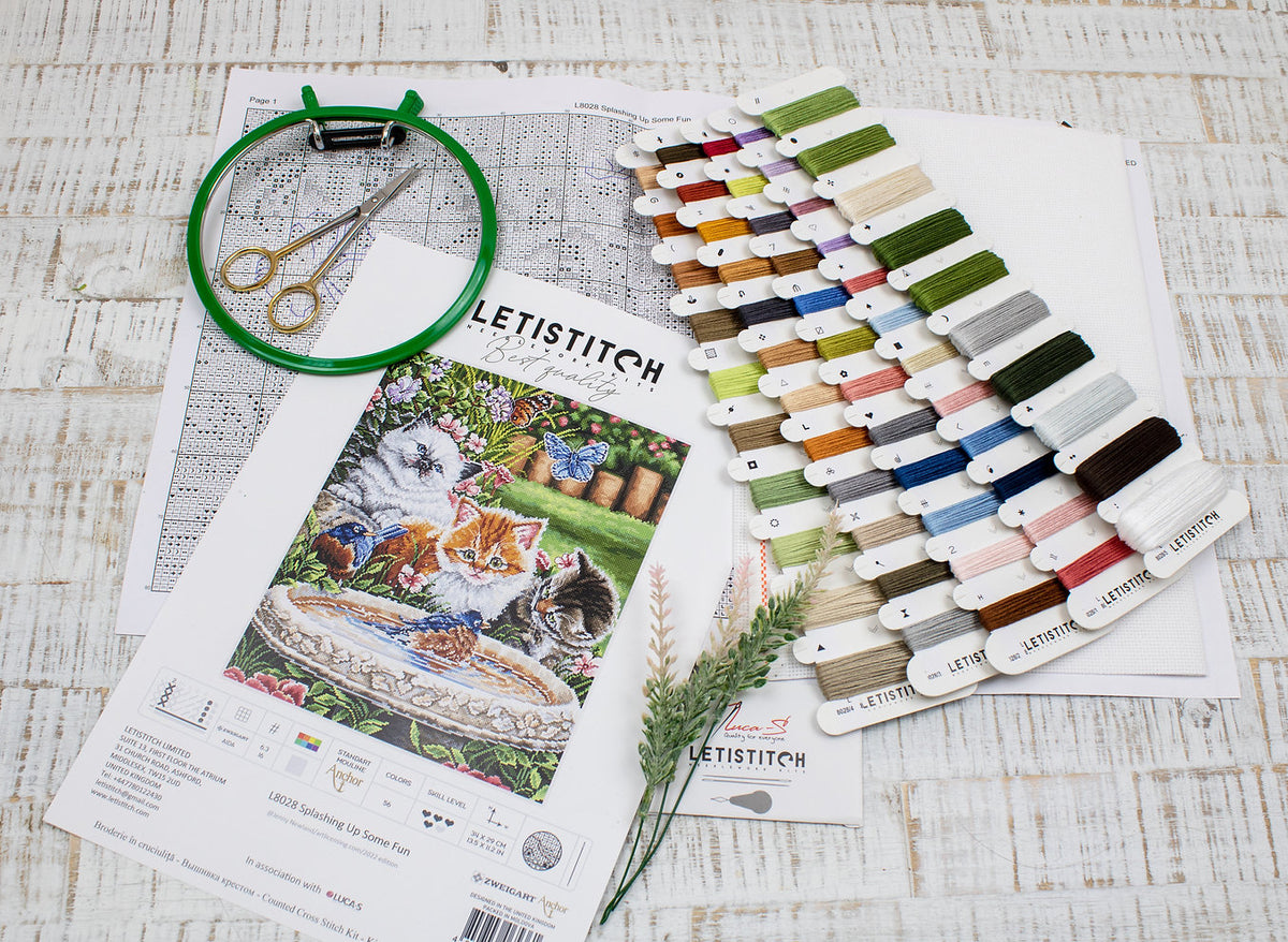 Esquema y carta de colores del kit – Salpicando un Poco de Diversión