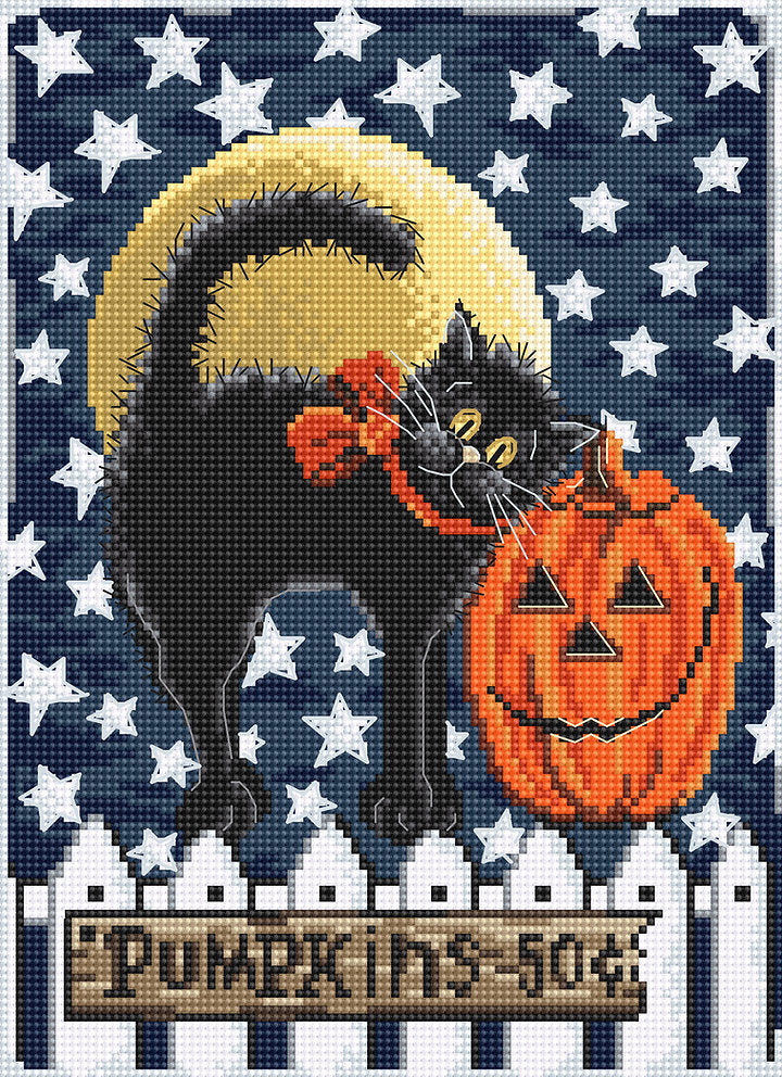 Don't be a scaredy cat - L8039 LETISTITCH - Cross Stitch Kit