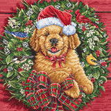 Cachorro de Navidad - L8053 LETISTITCH - Kit de Punto de Cruz