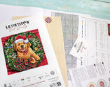 Cachorro de Navidad - L8053 LETISTITCH - Kit de Punto de Cruz