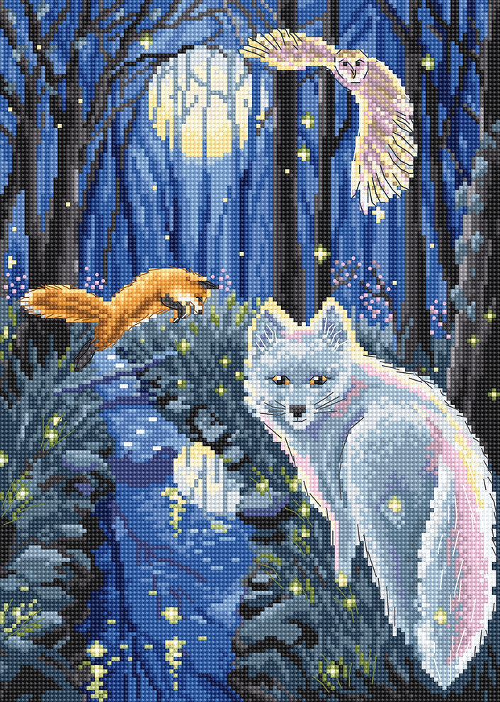 Kit de punto de cruz Una Noche de Verano de Letistitch, 27x19,5 cm