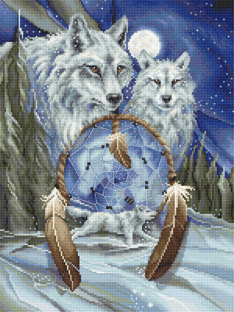 Kit de Punto de Cruz Nada puede detener un sueño LETISTITCH L8067 lobos 