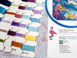 L9951 Blue Mirage - LetiStitch | Kit de punto de cruz paisajístico con delfines