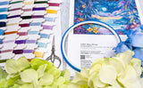 L9951 Blue Mirage - LetiStitch | Kit de punto de cruz paisajístico con delfines