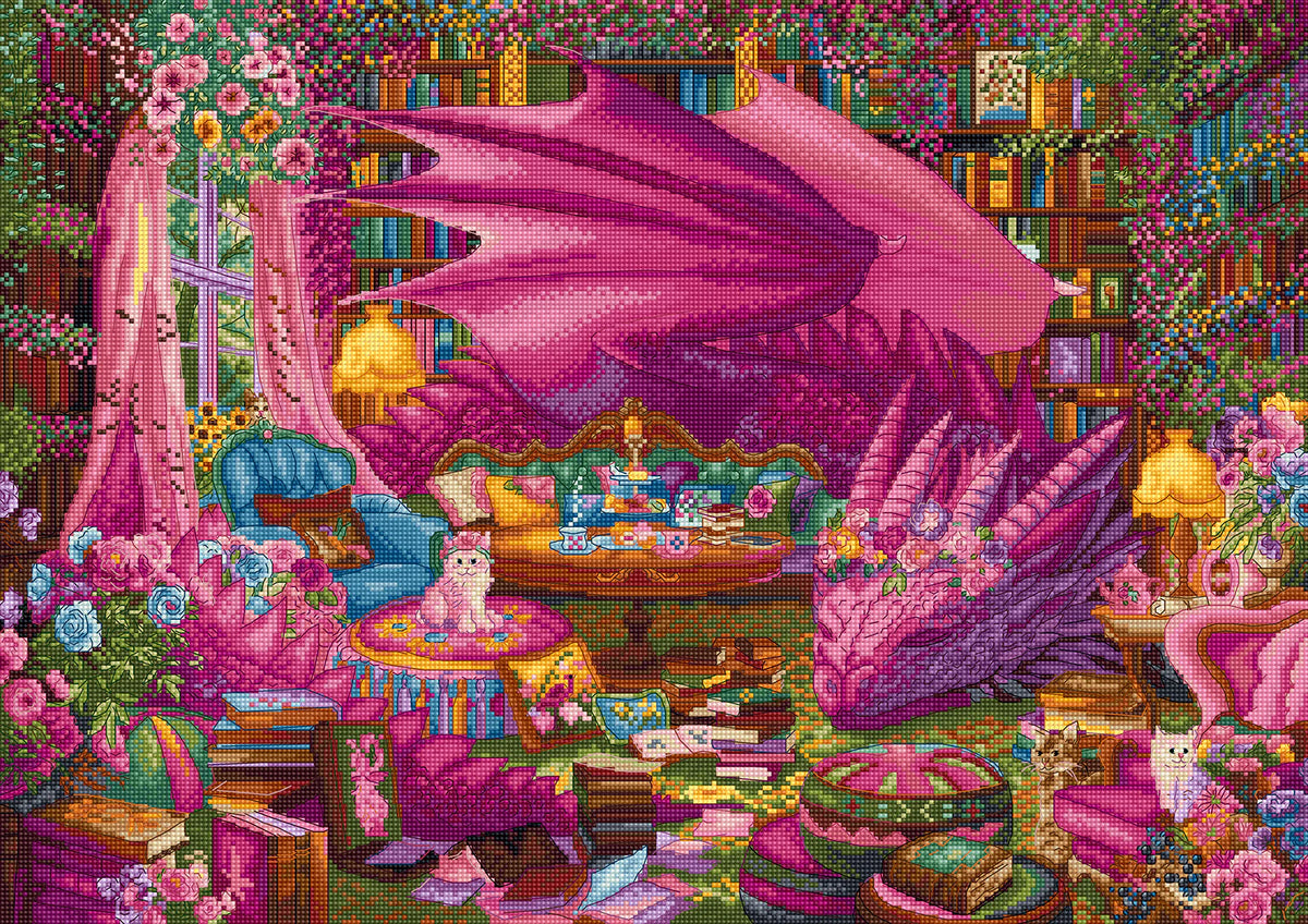 Kit de Punto de Cruz LetiStitch L9970 – The Reading Realm