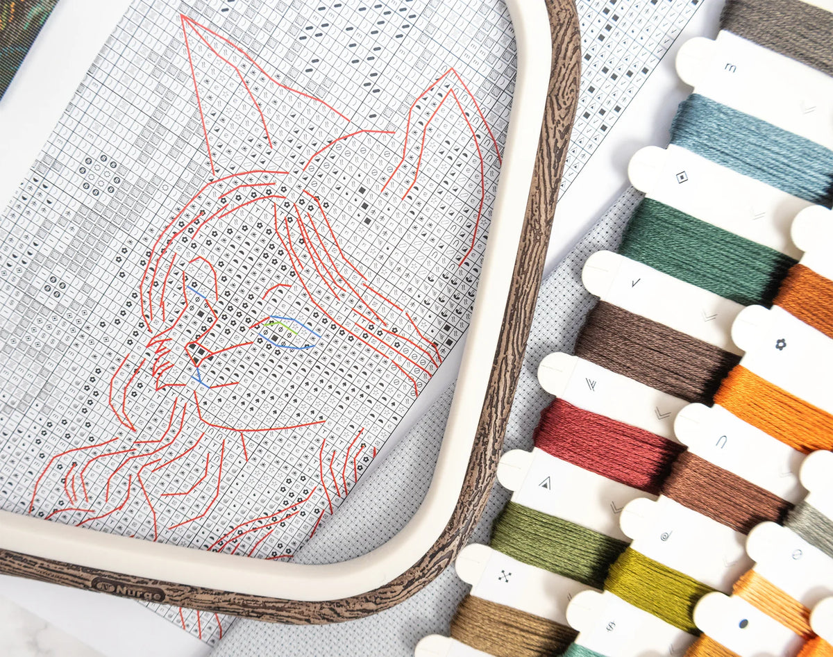 Kit de Punto de Cruz Letistitch L9979 "Arboleda Encantada (Enchanted Grove)" – Fantasía 43x29 cm
