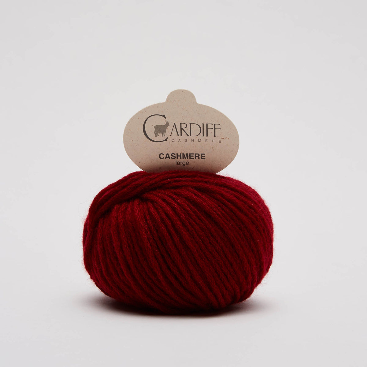 Cardiff Large Cashmere 714 Scarlatta, ovillo de lana gruesa 100% cachemira
