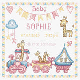 LETI 935 Natalicio Baby Girl - LETISTITCH - Kit de Punto de Cruz