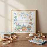 Natalicio Baby Boy - LETI 936 LETISTITCH - Kit de point de croix