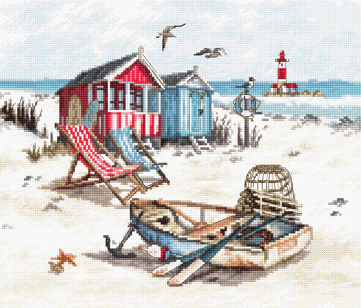 On the Beach - LETI 972 LETISTITCH - Cross Stitch Kit