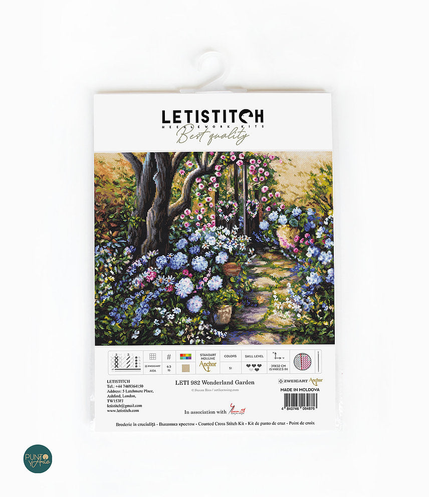 LETI 982 Mercado de flores - LETISTITCH - Kit de Punto de Cruz