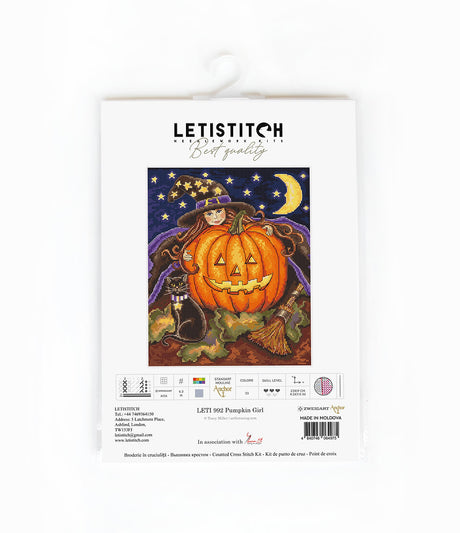 LETI 992 Pumpkin Girl - LETISTITCH - Cross Stitch Kit