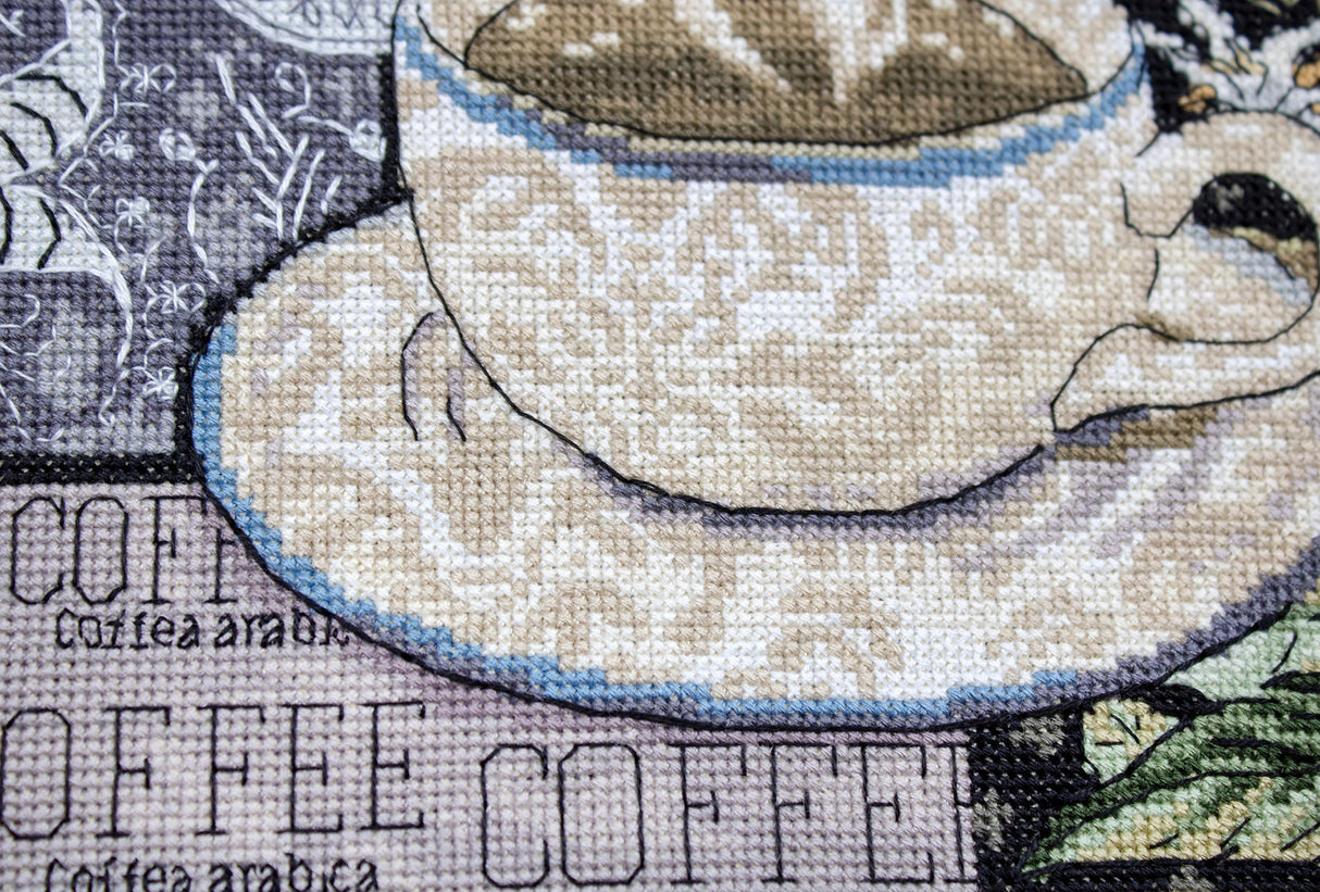 LETI 994 Lion Coffee C - LETISTITCH - Cross Stitch Kit