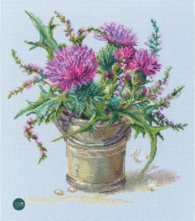 M722 Scottish Thistle - RTO - Cross Stitch Kit