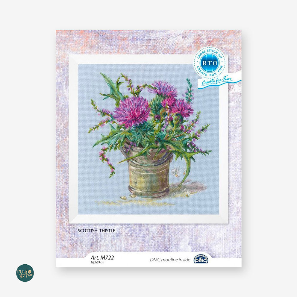 M722 Scottish Thistle - RTO - Cross Stitch Kit