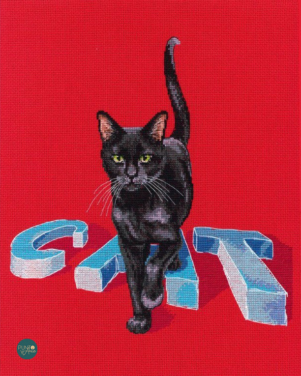 Kit de Punto de Cruz RTO Gato negro – M794