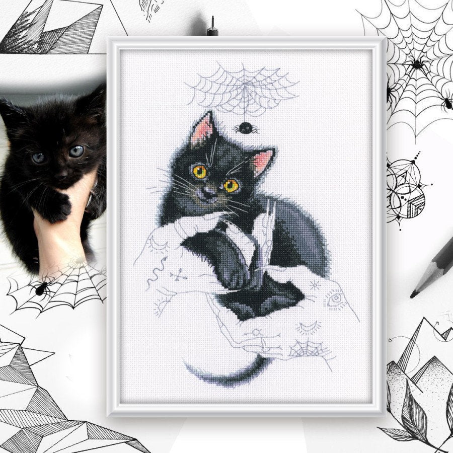 Magic Cat. RTO M905. Cross stitch kit