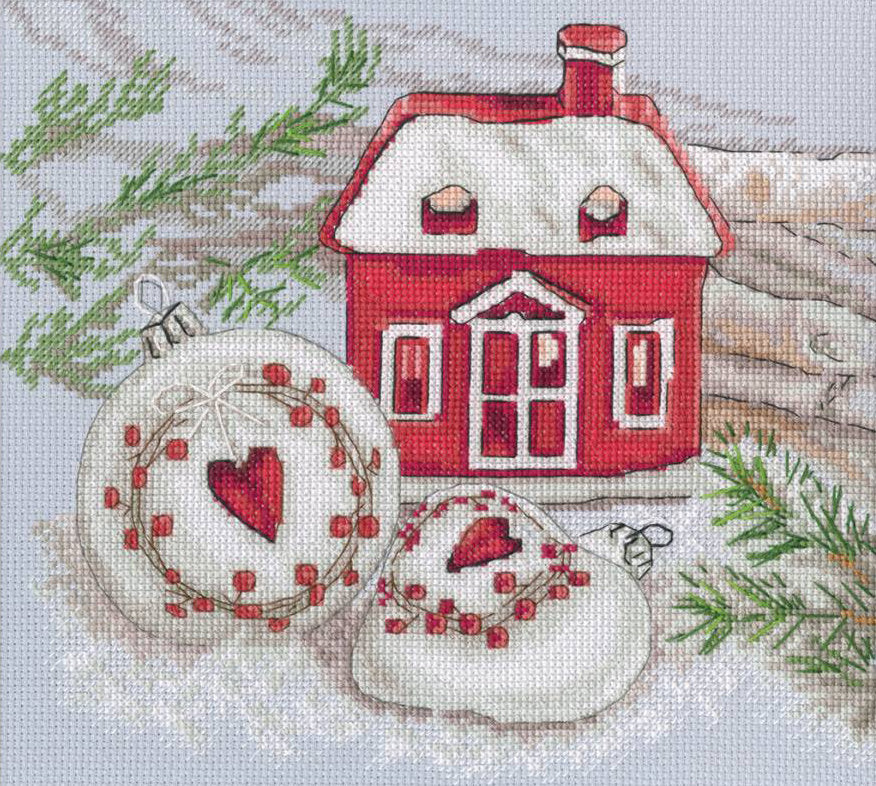 Kit de Punto de Cruz RTO Casa de Jengibre de Navidad – M919