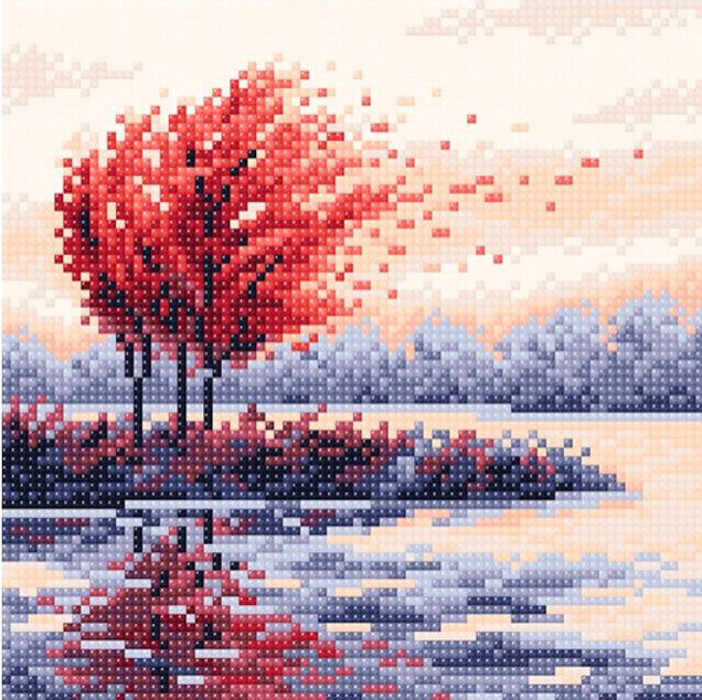 Red autumn. Brill Art MC-055. Diamond Stitch Kit