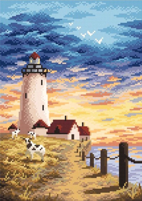 Kit Punto Diamante Faro al final del camino – Brill Art MC-088
