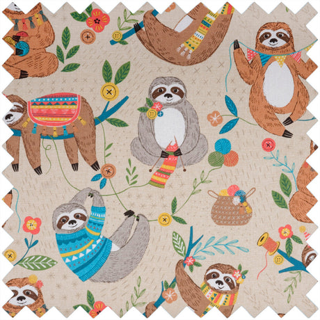 Yarn Storage Bag: Hobby Gift Sloth Print