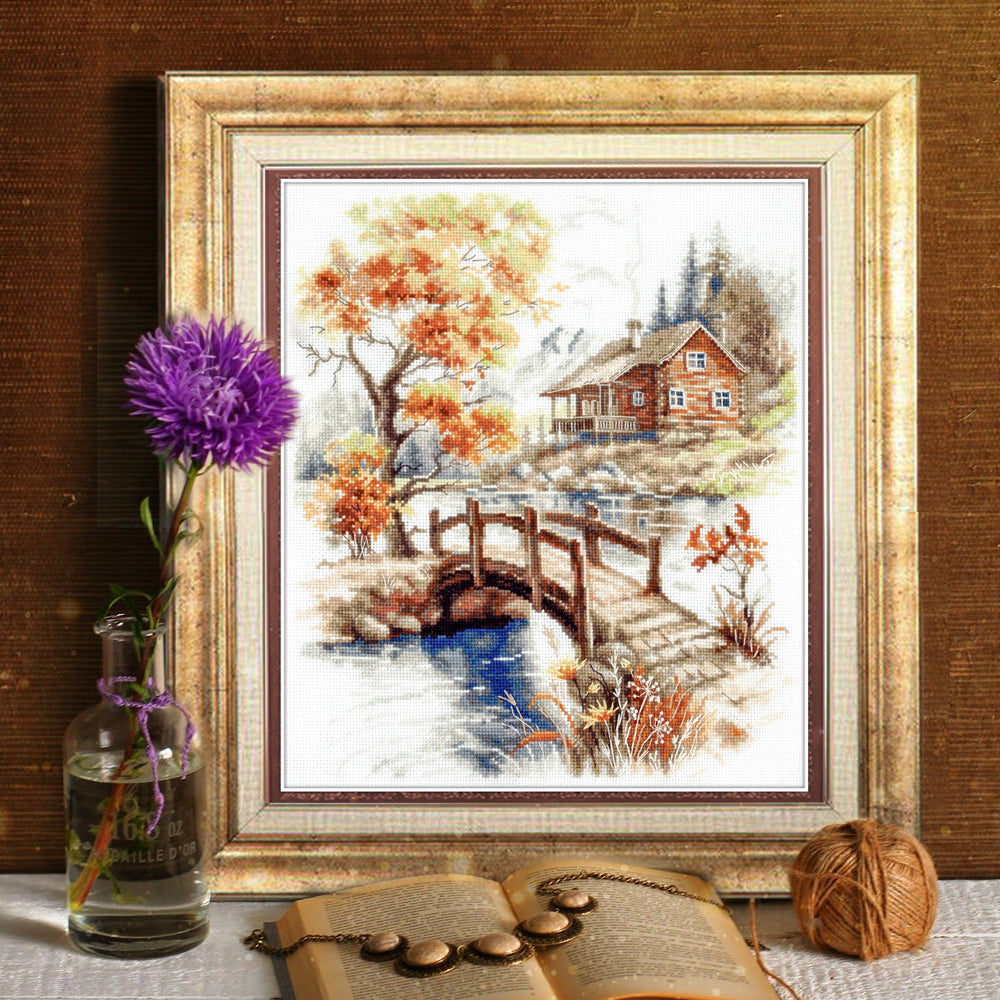 Kit de punto de cruz Magic Needle 250-069 – Autumn in the Mountains
