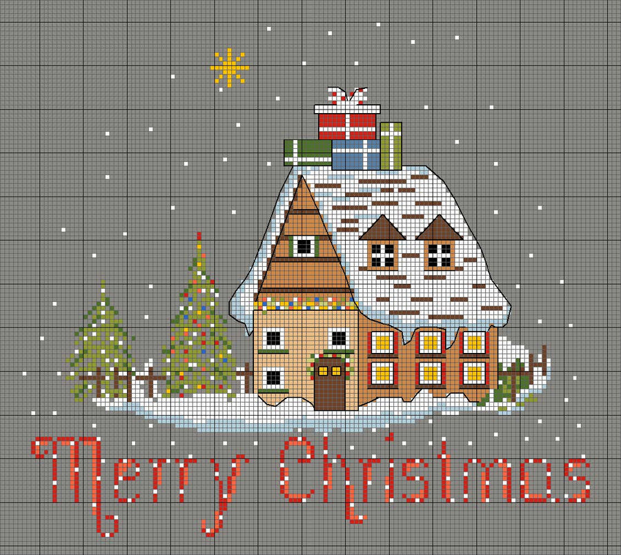 Kreuzstich-Diagramm Geschenk - Weihnachten 2023 - Lilli Violette