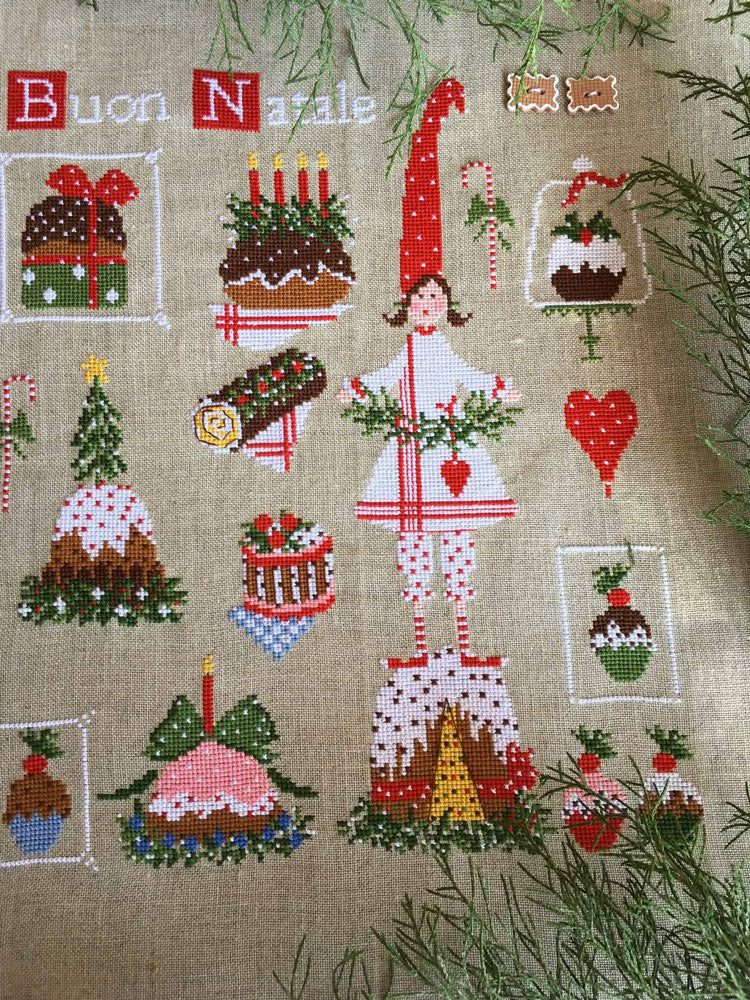 Natale al cioccolato - Lilli Violette - Grille point de croix