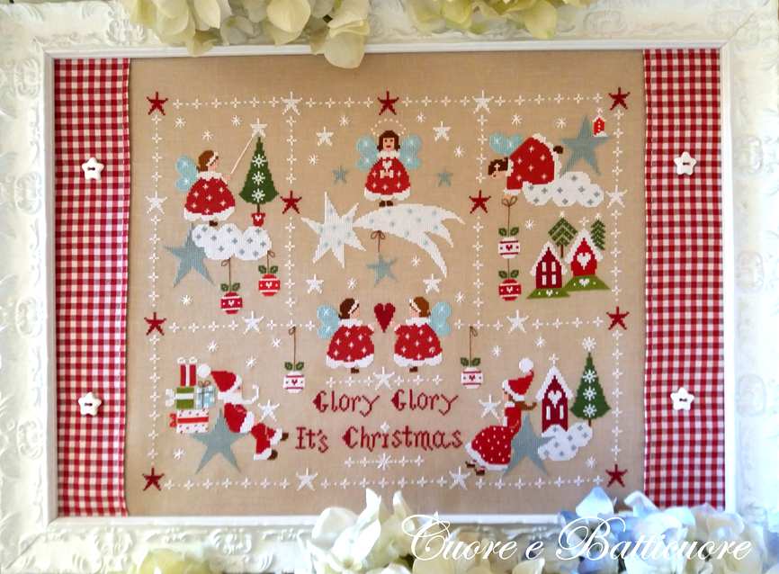 Natale tra le Stelle - Cuore e Batticuore - Esquema Punto de Cruz