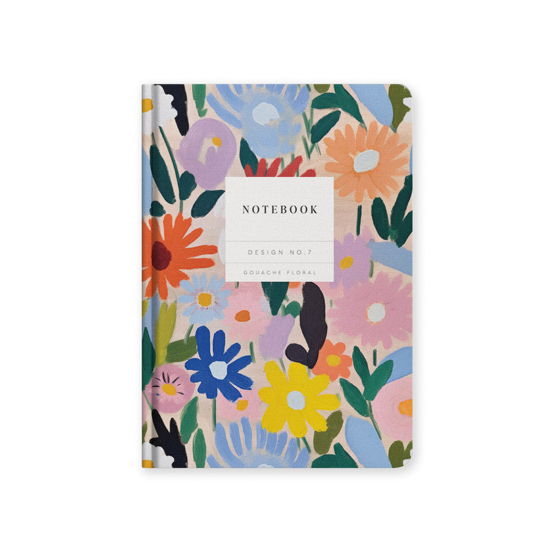 Cuaderno Design No.7 Gouache Floral de Tapa Dura (A5) (10579)
