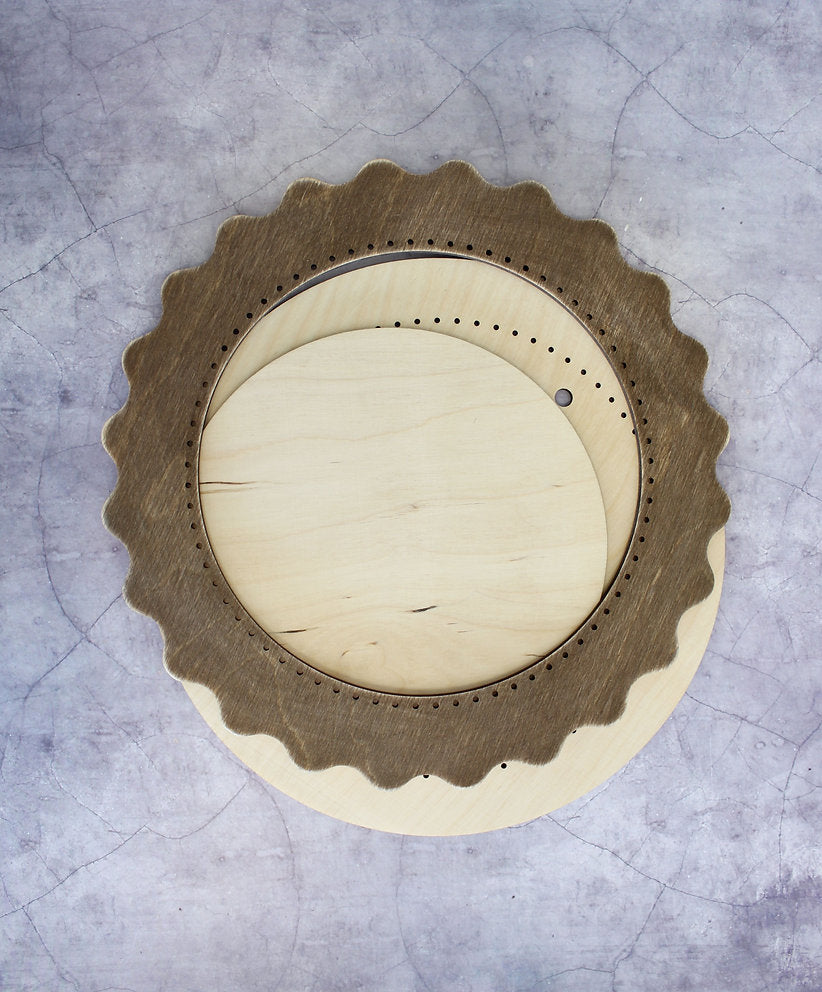 OR-246 BROWN CIRCLE Frame - 18x18 cm - MP Studia