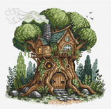 Kit de point de croix - « Cabane dans les arbres » AVA Stitch P023